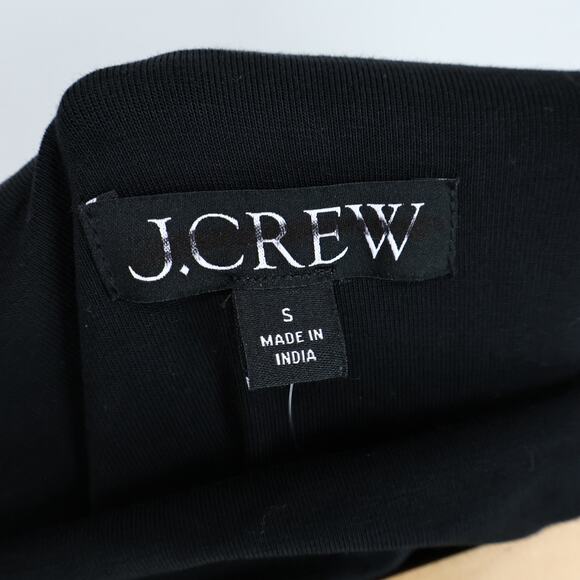 NWT J.Crew Strapless Stretch A-Line Mixy Midi Dress Block Print Black Size Small - Picture 9 of 11